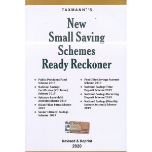 Taxmann's New Small Saving Schemes Ready Reckoner 2020